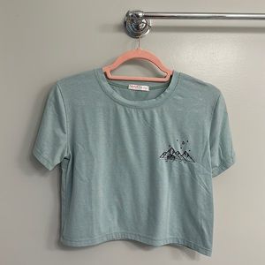 romwe cropped shirt with embroidered design